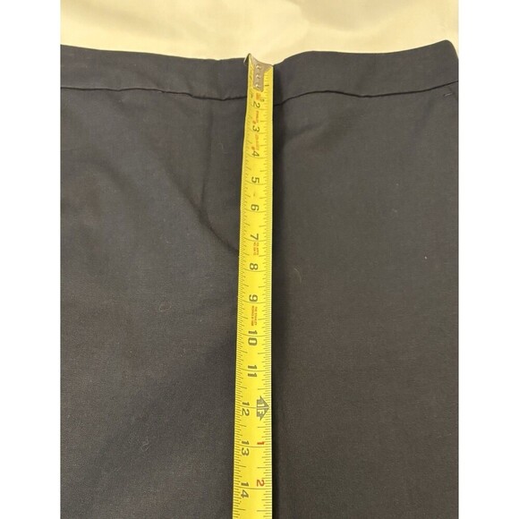 BODEN Bi-Stretch Straight Leg Navy Trousers Women 8R Pants Flat Front Ankle Twil - Picture 13 of 14